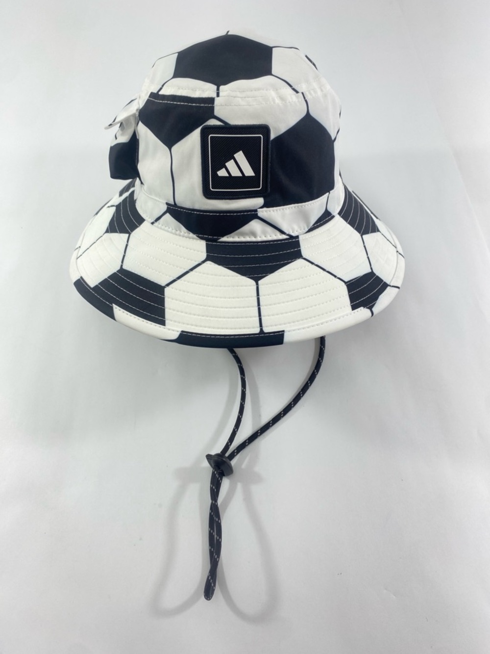 Adidas Clime cool Unisex Soccer Ball Boonie Black White Print Bucket Hat NEW